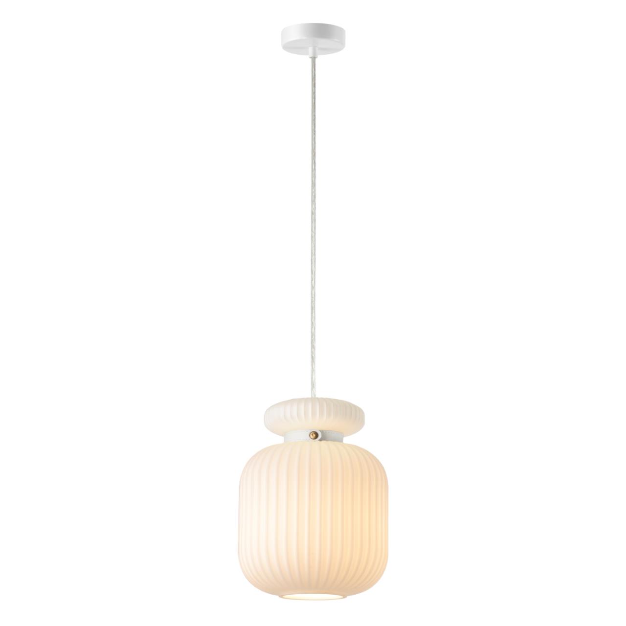 Подвес 22*22*148,5 см, 1 E27*60W, Odeon Light Jugi, белый 5042/1C