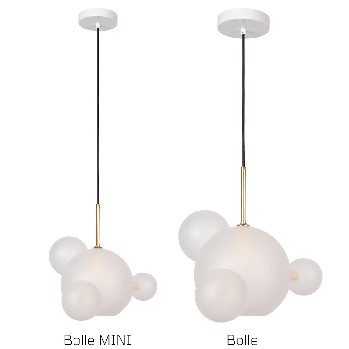 Подвесной светильник 39*31 см, 1*E14*40W LOFT IT Bolle 2030-P4 mini золото