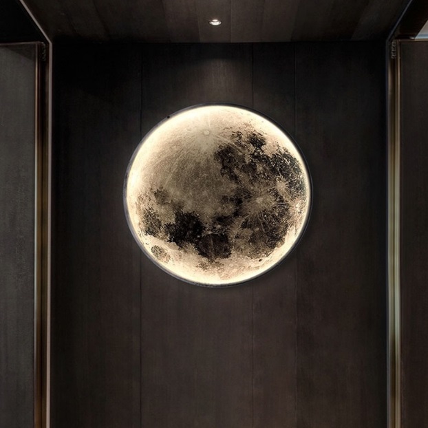 Светильник DZN-12565 ЧЕРНЫЙ  D300/H40/1/LED/15W/4500K COSMOS-MOON 24-09