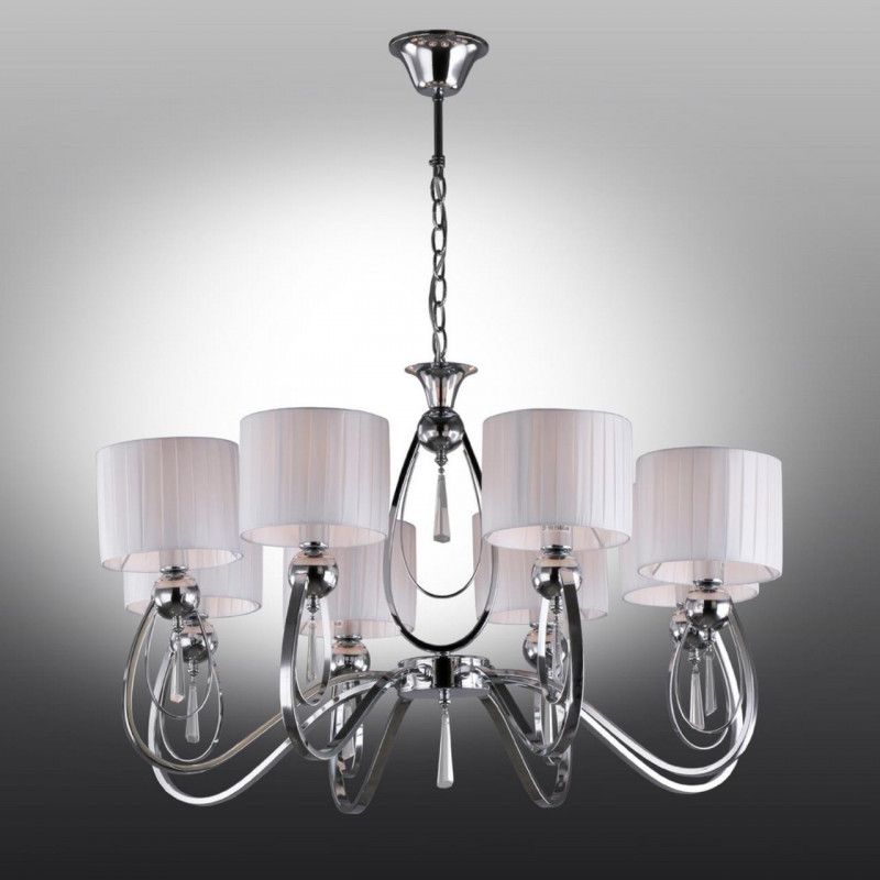 Подвесная люстра 78*90 см, 8*E14, 40W, Omnilux Omnilux 638 OML-63803-08, хром