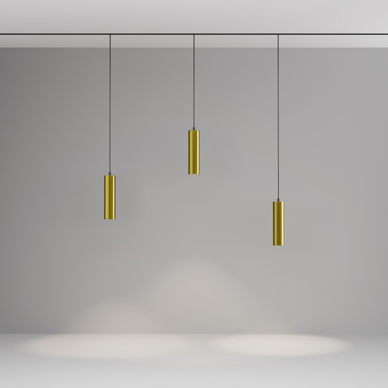 Светильник на шине 5,2*5,2*121,9 см, LED, 12W, 4000К, Maytoni Technical FOCUS LED TR041-2-12W4K-BBS латунный