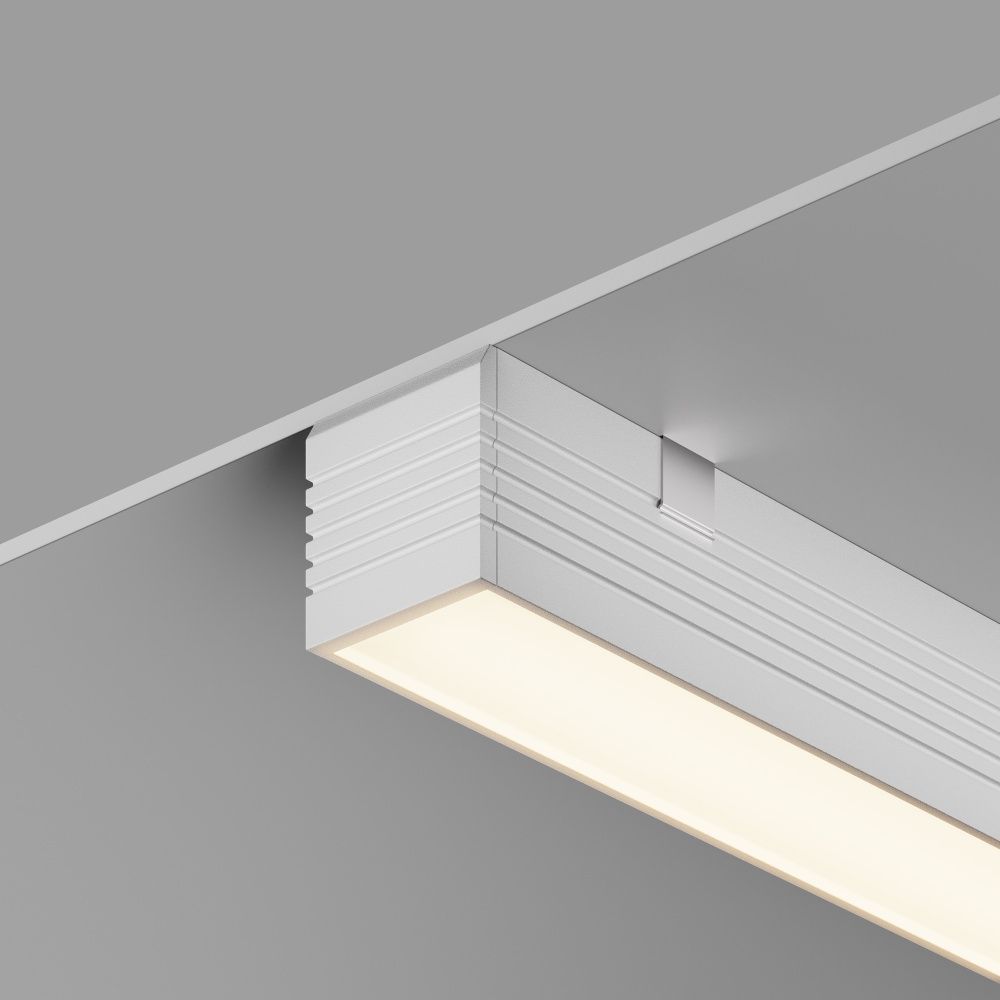 Алюминиевый профиль накладной 35x35 (Серебро, 2 м), ALM-3535AT-S-2M 631008 Maytoni