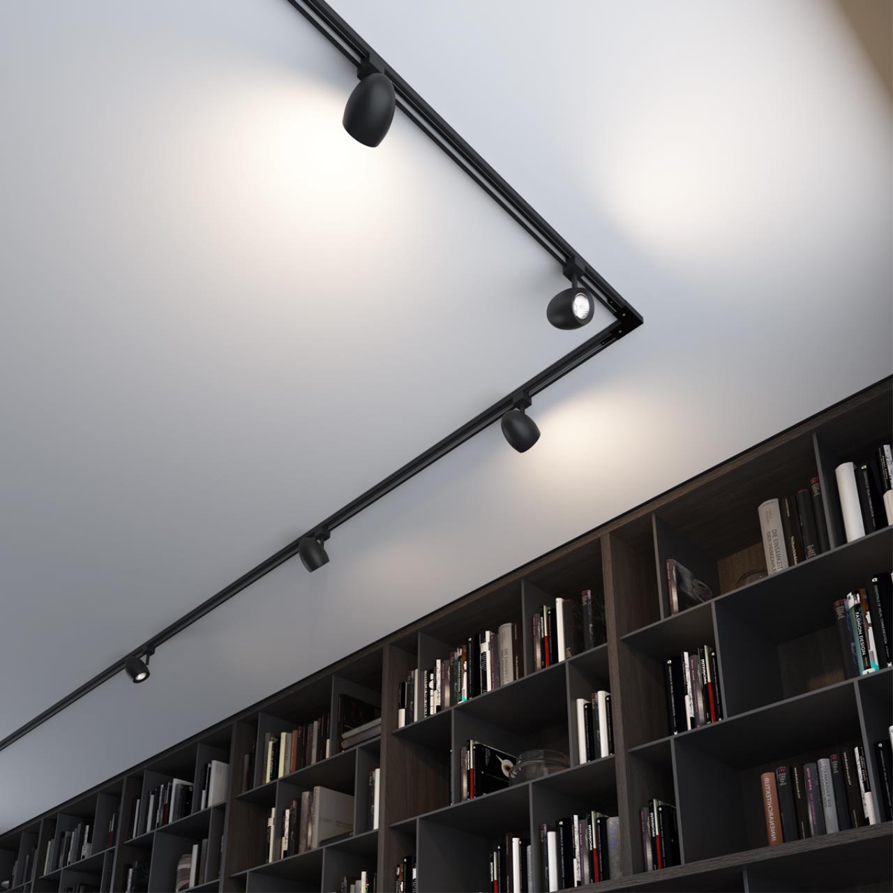 Трековый светильник Novotech Veterum 370547, черный, 16.3x9.5x7.7см, GU10, 50W