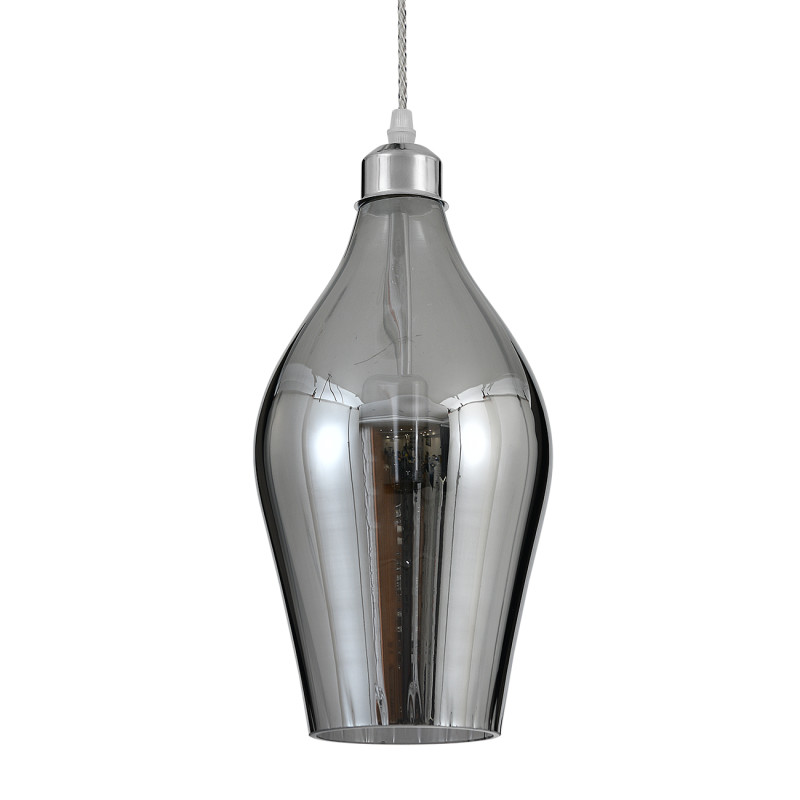 Подвесной светильник 16*16*180 см, 1*E27, 60W, Indigo PIEMONTE V000585 хром, 11058/1P Smoke