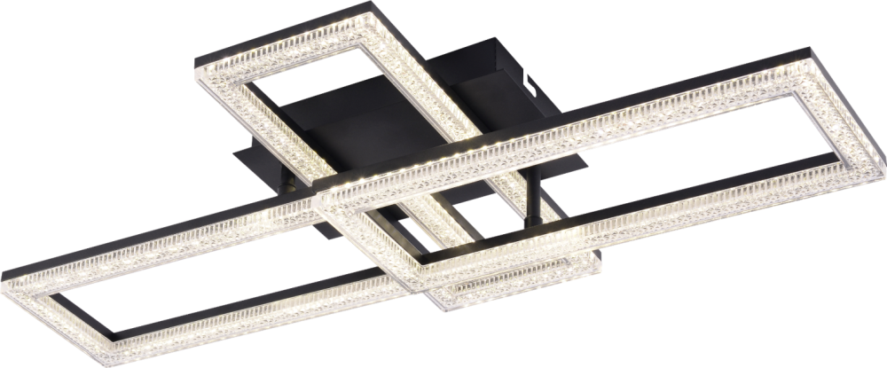 Люстра L630 x W340 x H115, мм, 90W 3000K-6000K, BK (Черный) Rilon 6598-3A BK