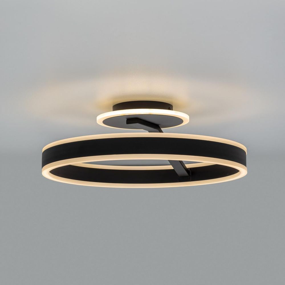 Светильник 40 см, 50W, 3000-5500K, Citilux Дуэт CL719741 LED, черный