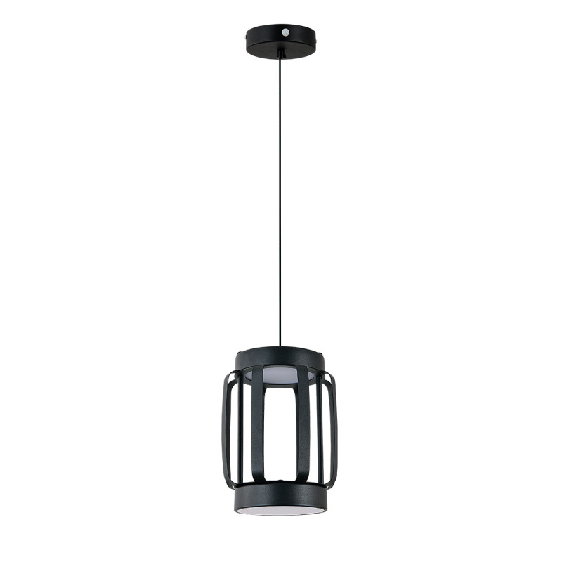 Подвесной светильник 15*15*150 см, LED, 24W, 3000К-6000K, Indigo CAPSULA V000155L черный, 14027/2P Black