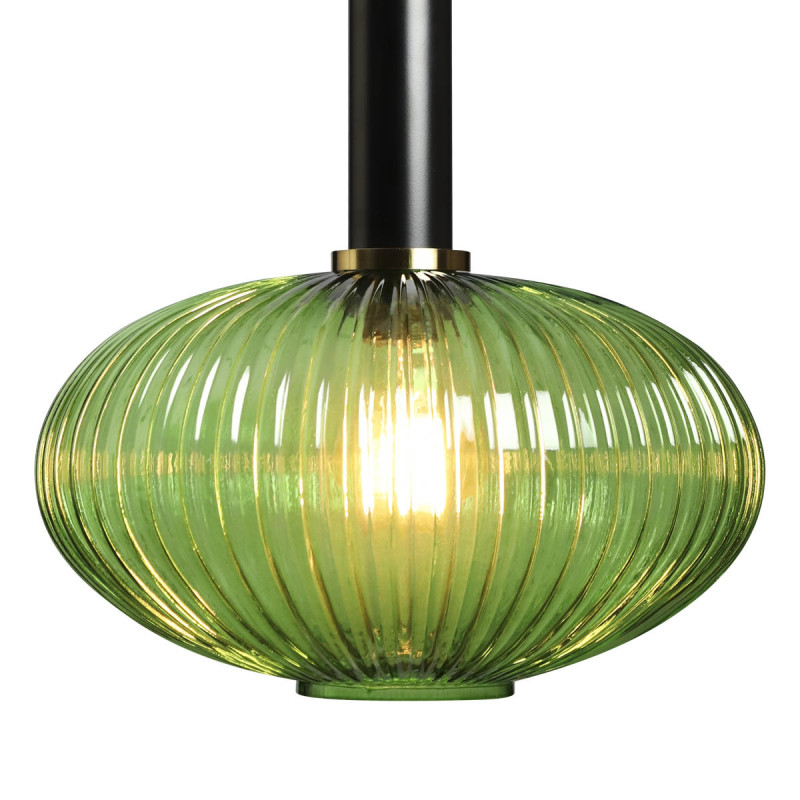 Подвесной светильник 30 см LOFT IT Iris 2072-C+BL черный, латунь