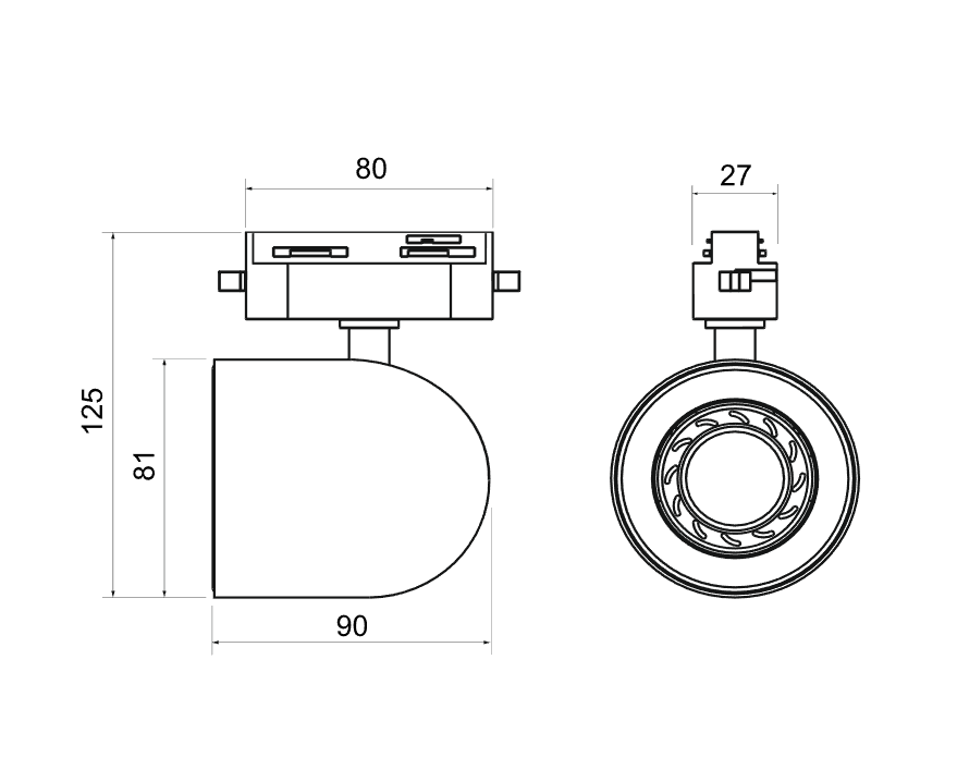Трековый светильник для однофазного шинопровода Ogma GU10 белый MRL 1005 Elektrostandard