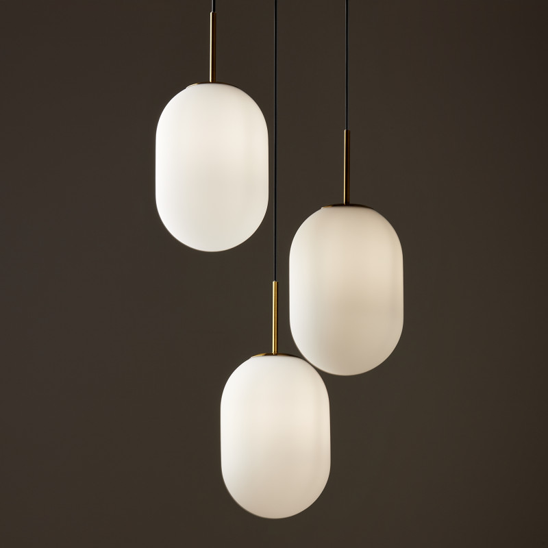 Светильник 43 см, Freya Crystal FR1012PL-03BS, латунь