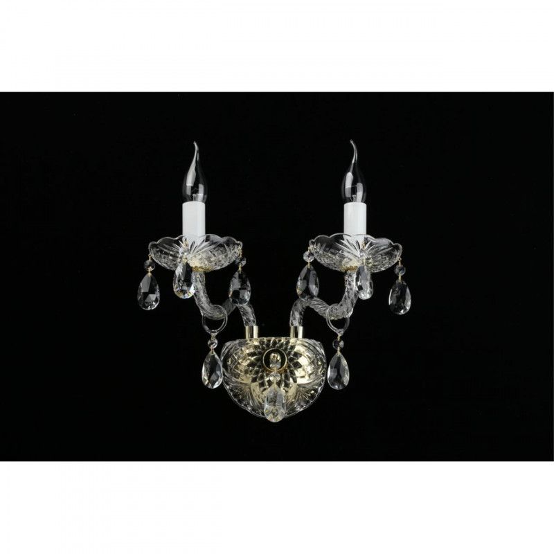 Бра 20*30*30 см, 2*E14, 60W, Aployt Anula APL.810.01.02, золотой