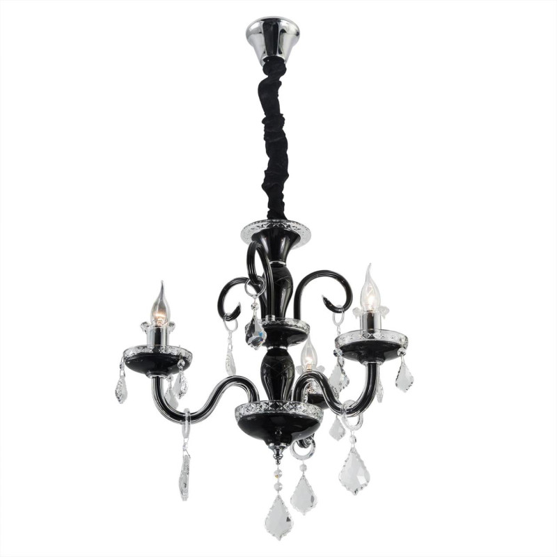 Хрустальный светильник Citilux CL352131, диаметр 60 см, черный, хром