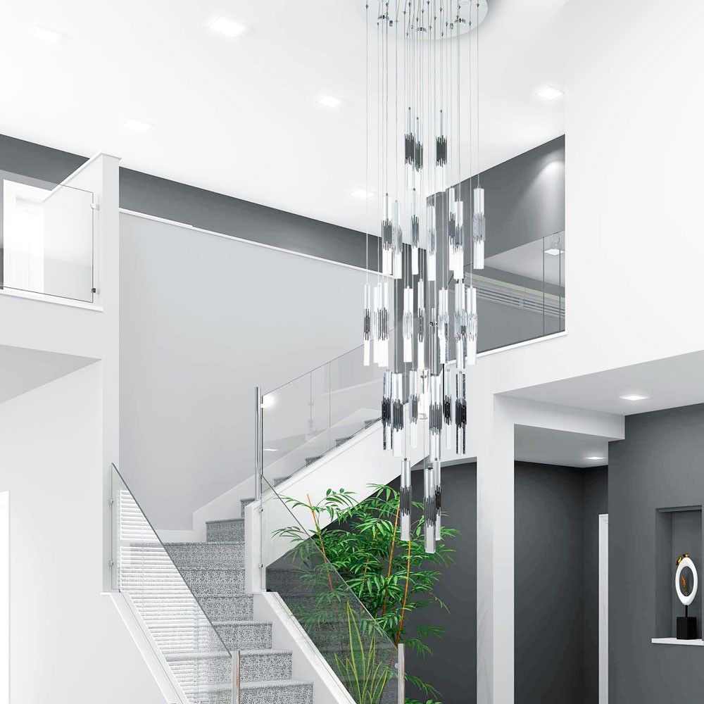 Подвесная люстра **300 см, LED 160W, 4000K, Хром MODELUX ML.88987.28 CR