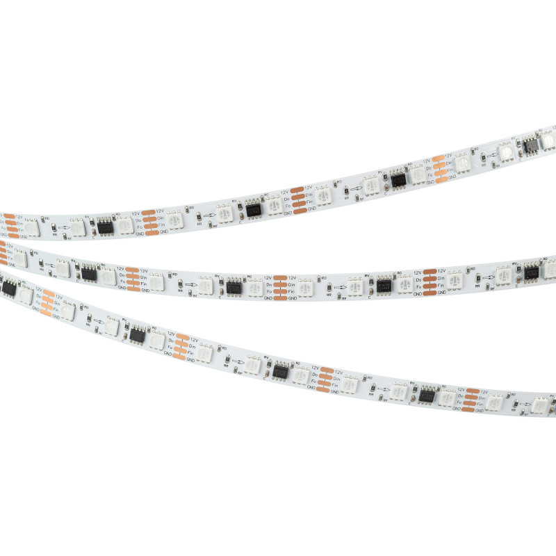 Лента SPI-B60-10mm 12V RGB-PX3-BPT (12 W/m, IP20, 5060, 5m) (Arlight, бегущий огонь) 039179. Цена указана за 5 метров. Продается кратно 5 метрам.