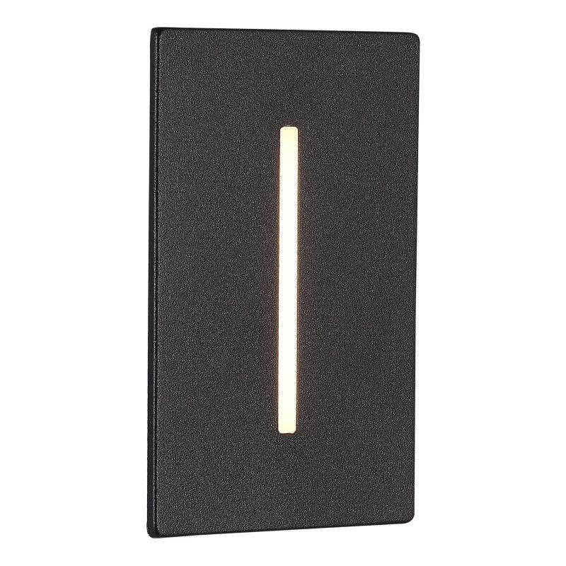 Светильник для ступеней 10,7*6,4*2,6 см, *LED*3W, 3000K, ST-Luce Slim SL9519.408.01, черный