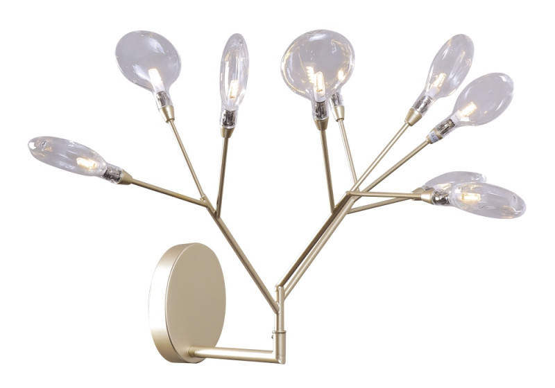Бра 42*35 см, Crystal Lux EVITA AP9 GOLD/TRANSPARENT Золотой