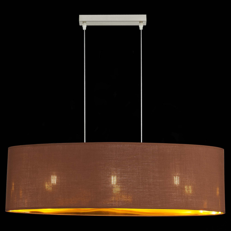 Светильник подвесной 75*22 см, 120W,  EVOLUCE  BRESCIA SLE300583-03  Никель