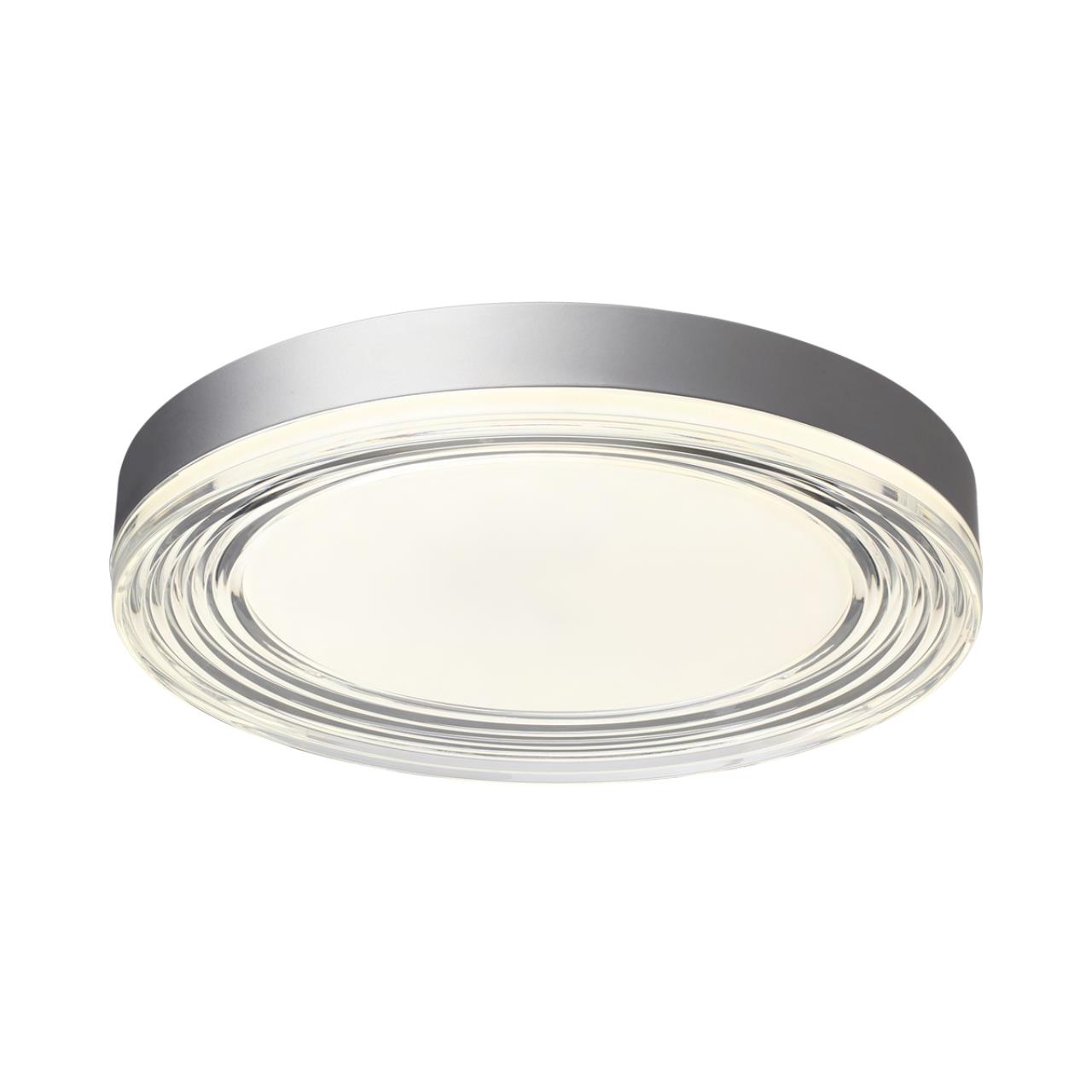 Настенно-потолочный светильник 40*6 см, LED 76W 4000K Sonex Infinita 7728/76L серебро/прозрачный