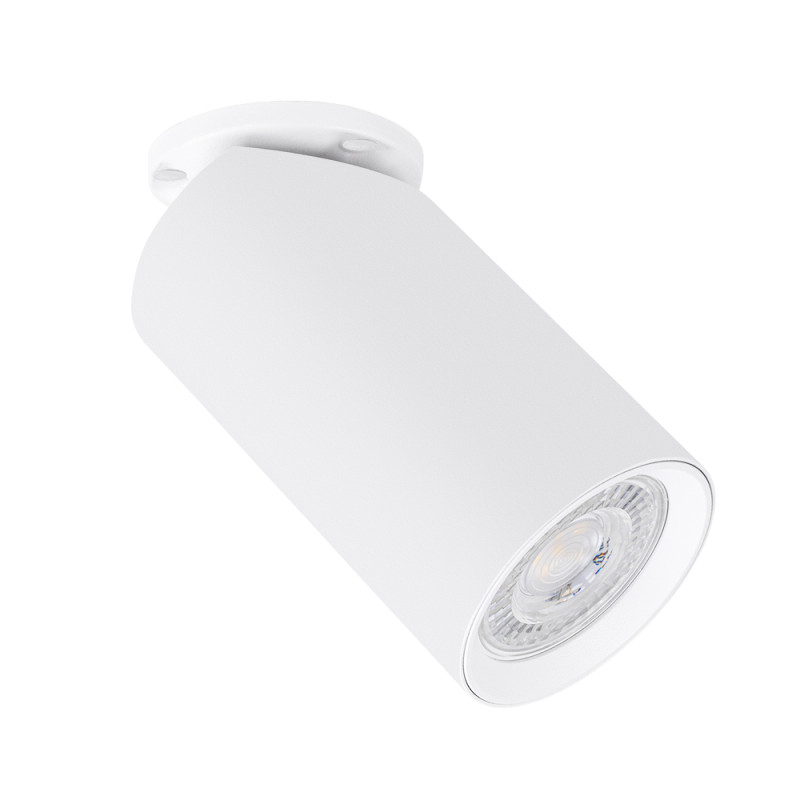 Точечный светильник 5,5*10 см, 1 GU10*35W,  К, Arte Lamp Nodo A3213PL-1WH, Белый