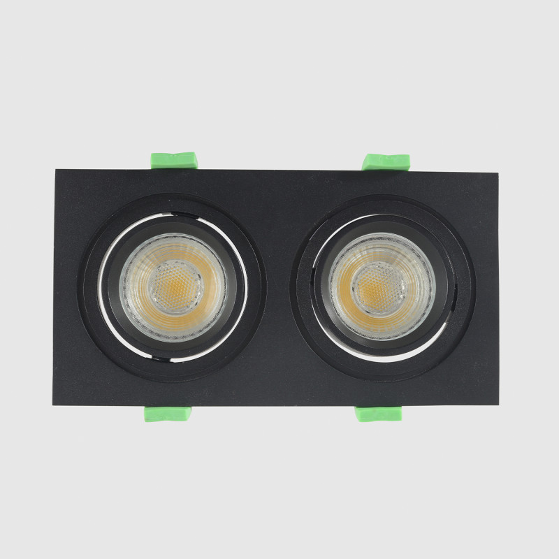 Встраиваемый светильник 18 см, Crystal Lux CLT 002C2 BL V2, черный