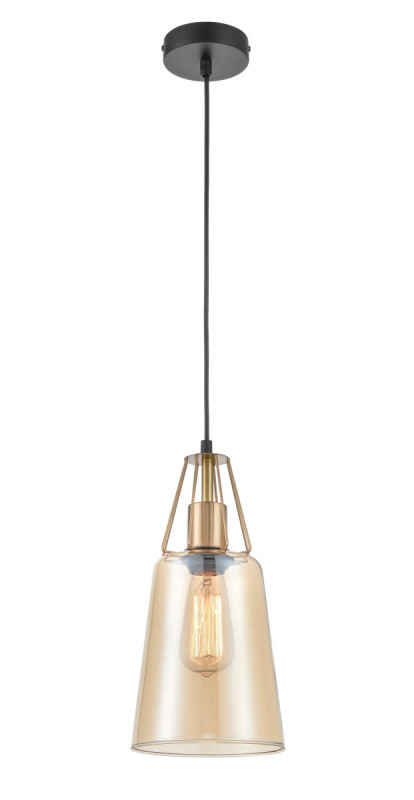 Подвесной светильник  16*154 см, 1*E27 черный, латунь Vele Luce Roberto VL5552P11