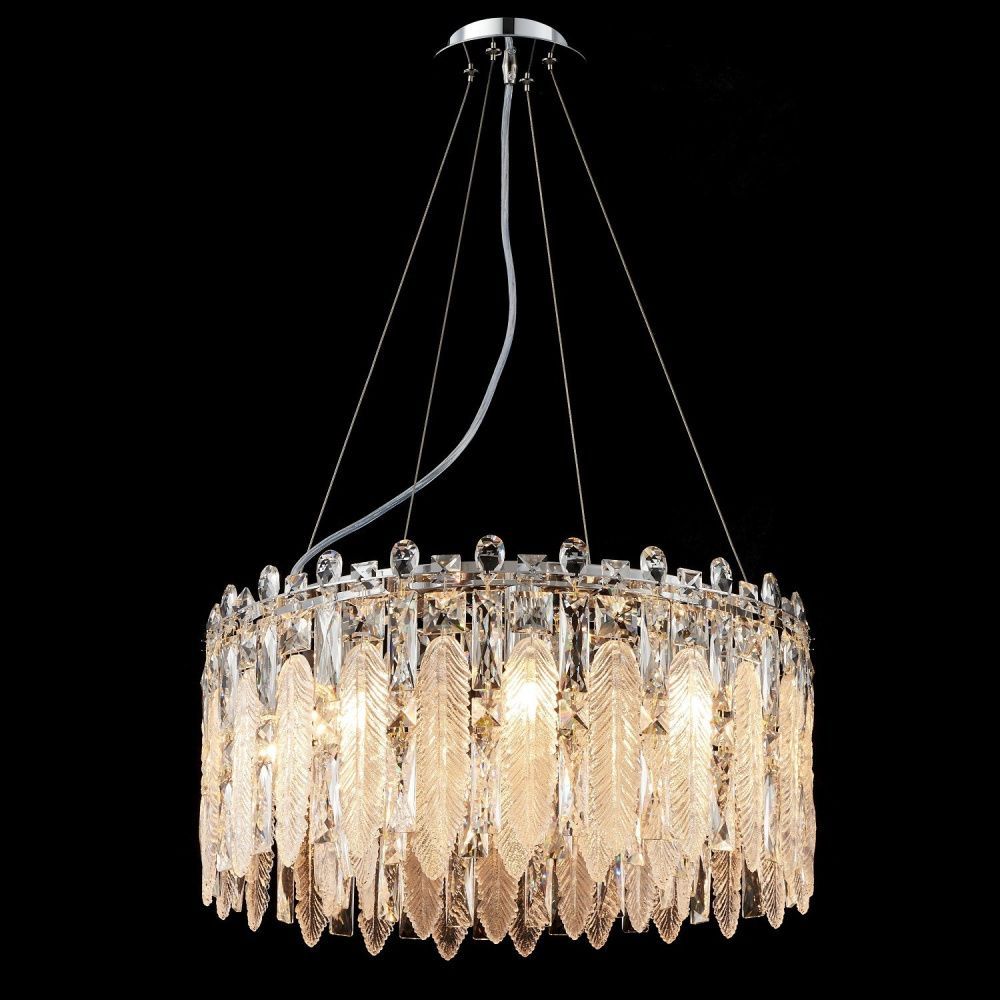 Люстра 50*50*85 см, 8*E14 Gerhort G22046/8SN+CL+WT, Сатин