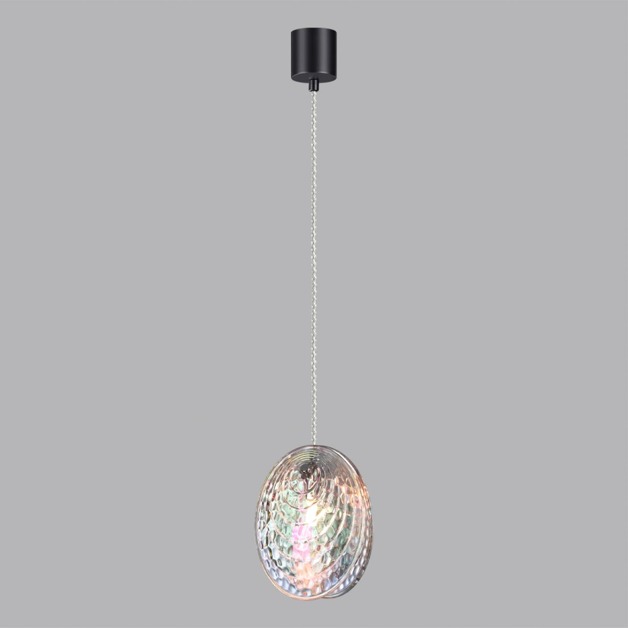 Подвес 14*14*151,5 см, 1 G9*40W, Odeon Light Mussels, черный 5039/1