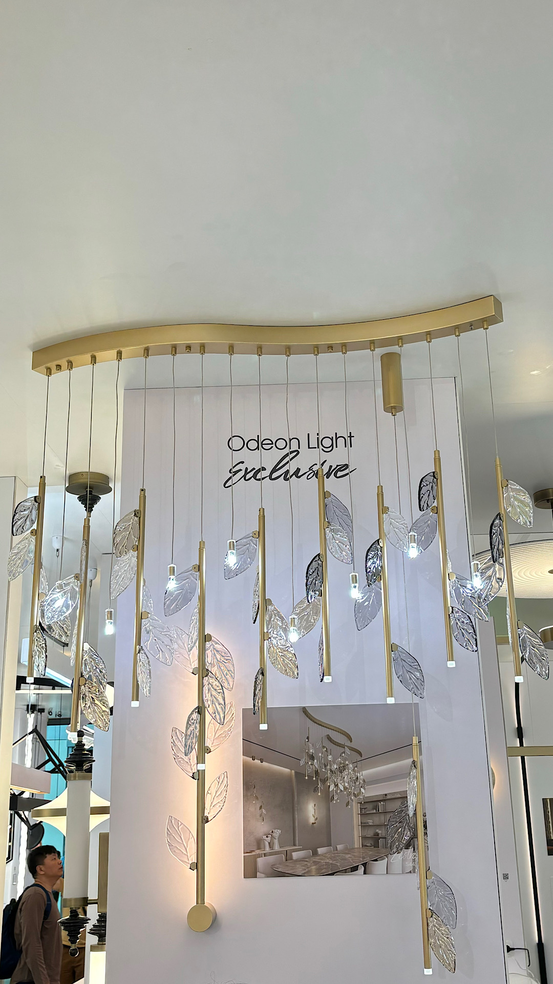 Потолочная люстра 82 см, 48W, 3000K, Odeon Light Hall Afina 5420/48L, бронза