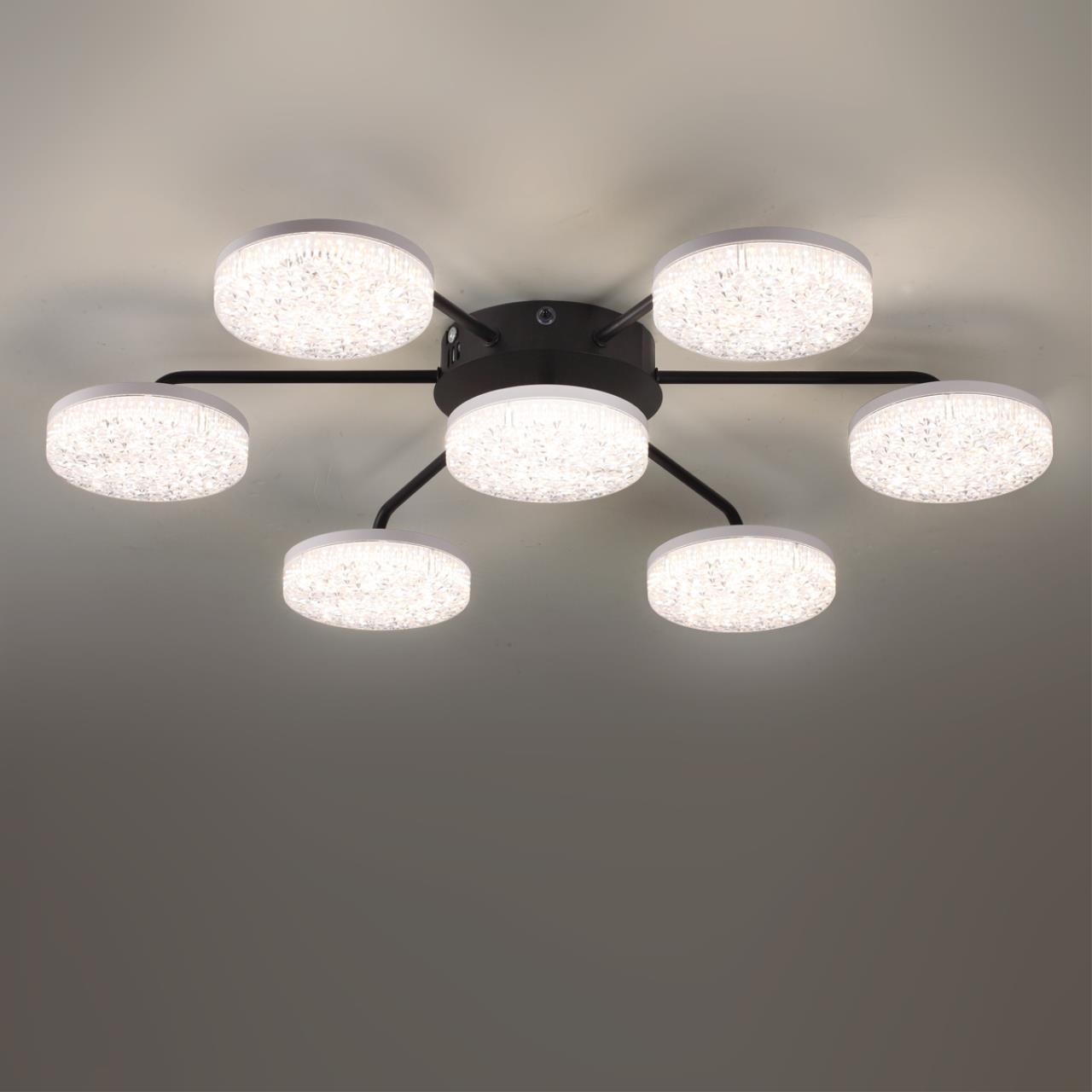 Люстра потолочная 74*9,5 см, 1 LED 90W 3000-4000-6000K Lumion Didana 8236/7CL черный