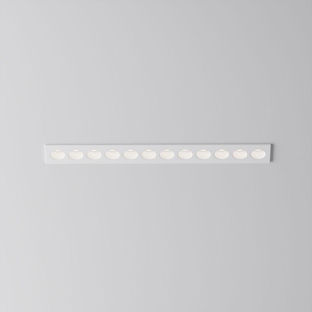 Встраиваемый светильник  DL065-20W3-6K-W 25,5*3,1*-3,95 см, *LED*20W, 6000K, Maytoni technical Points DL065-20W3-6K-W, Белый
