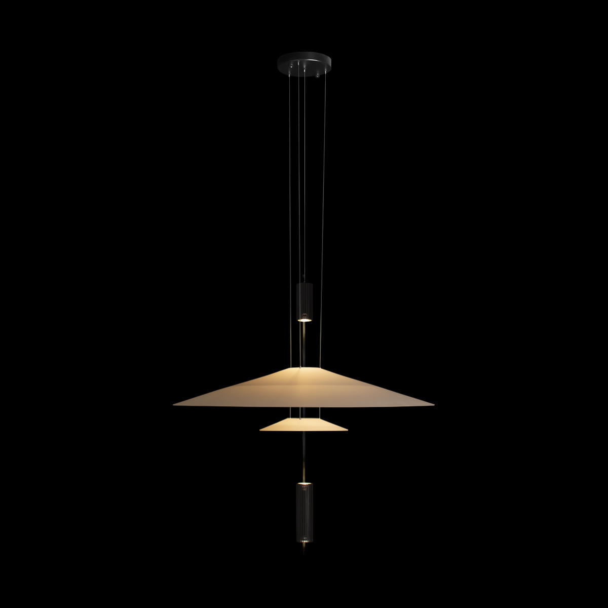 Подвесной светильник 68*83 см, 3*GU5.3*20W  LOFT IT Skylar 10244/A Black черный
