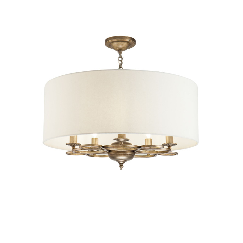 Подвесная люстра Maytoni Anna H007PL-05G, кремовый, диаметр 62см