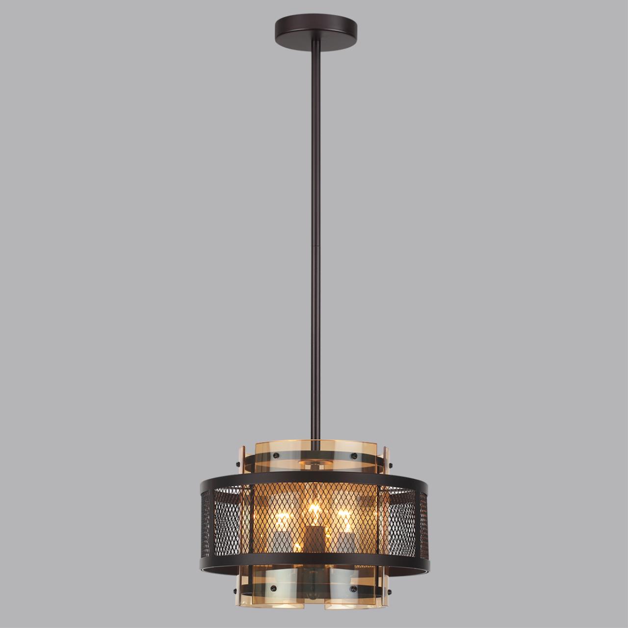 Светильник подвесной 32*83 см, 3*E14 Lumion Zarina 8007/3 черный, золотой