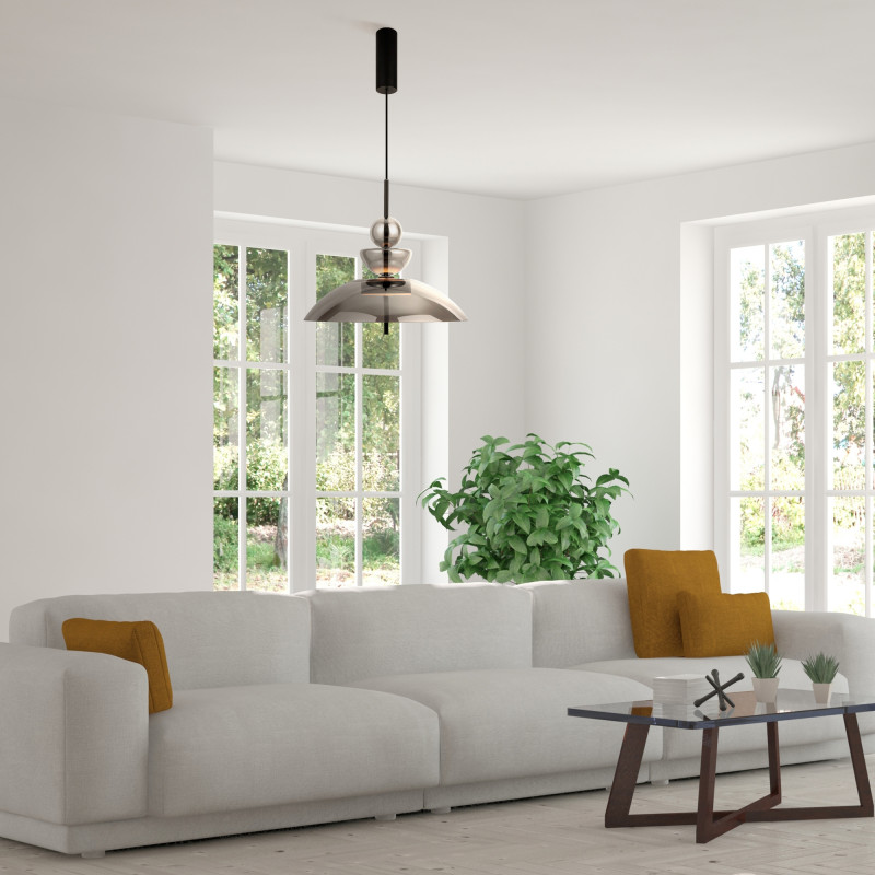 Подвесной светильник  40*67,9 см, LED 1 12W, 3000К, Черный Maytoni Bangkok MOD185PL-L6B3K6