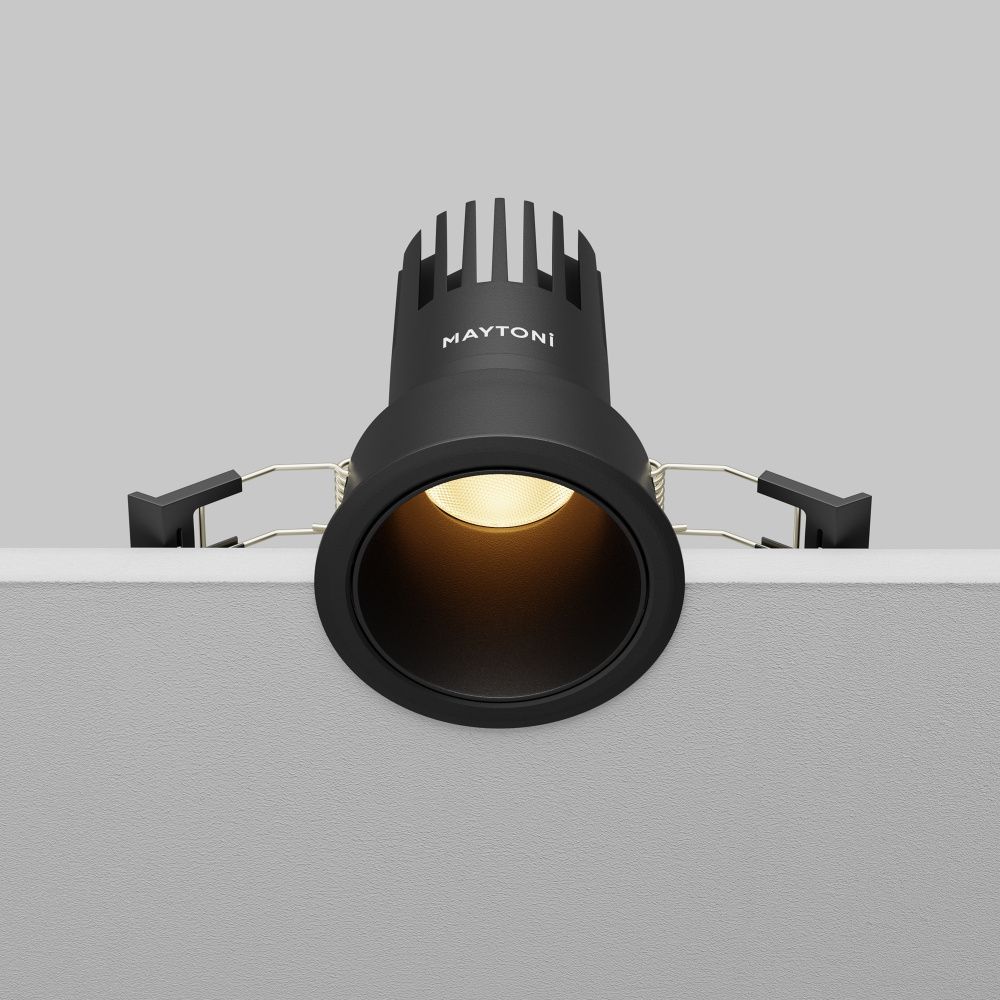 Встраиваемый светильник  DL116-10W-2.7K-B **-9,7 см, *LED*10W, K, Maytoni technical Dip DL116-10W-2.7K-B, Черный