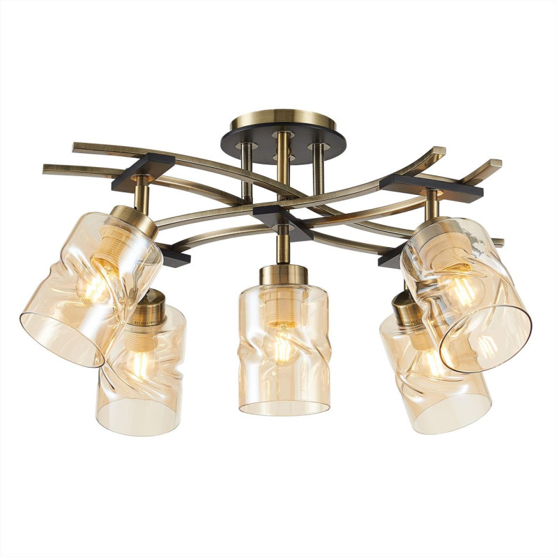 Люстра потолочная Citilux Мерида CL142154 Бронза\Венге 60*60*38