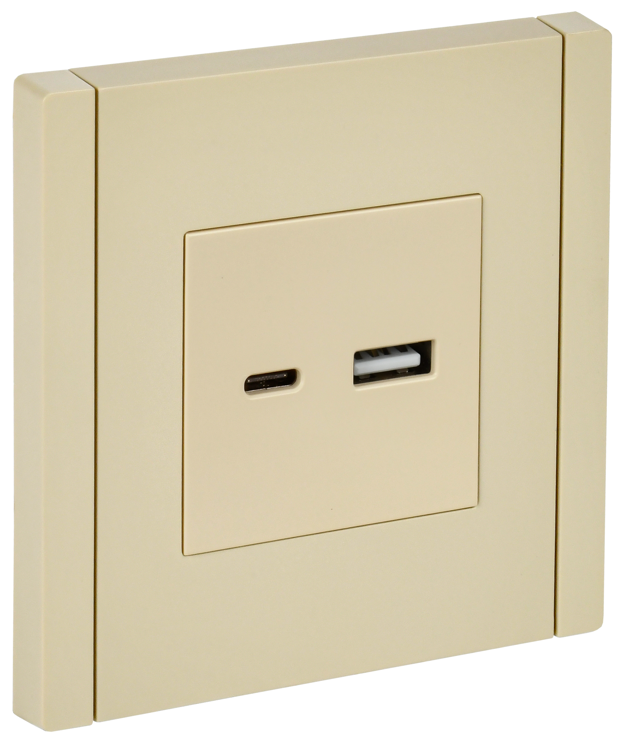 Розетка USB A+C 3,1А FP450 ваниль IEK FORTE&PIANO, FP-U22-D31-K10