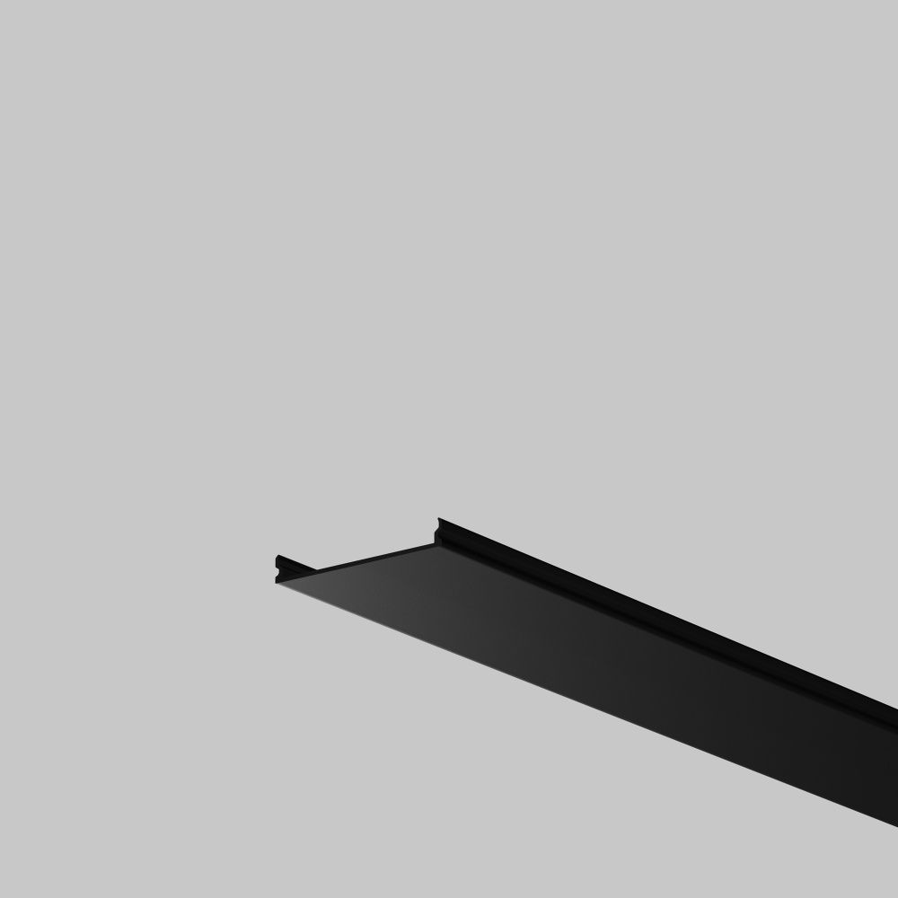 Рассеиватель для профиля 35×35 (Чёрный, 2 м), ALM-35-B-DF-2M 642040, 200*3*1 см, Maytoni Led Strip 642040, Черный