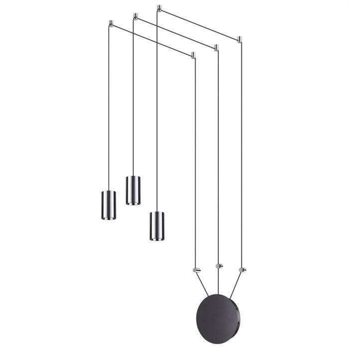 Подвесной светильник Odeon Light Lucas 3897/3, черный-хром
