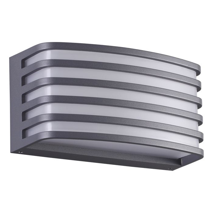 Светильник 10*20 см, E27, IP54, 2-3 м2 Novotech Zebra 370638, темно-серый