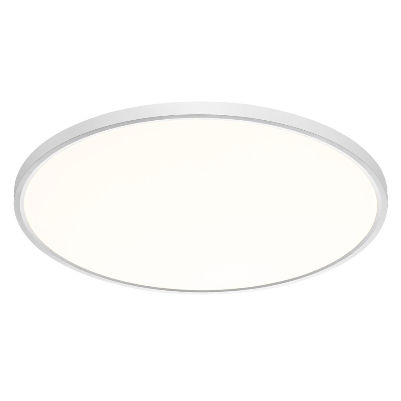 Cветильник 60*2,5 см, LED 48W, 3000/4000 К, IP40, белый, пластик Sonex Alfa White, 7659/48L