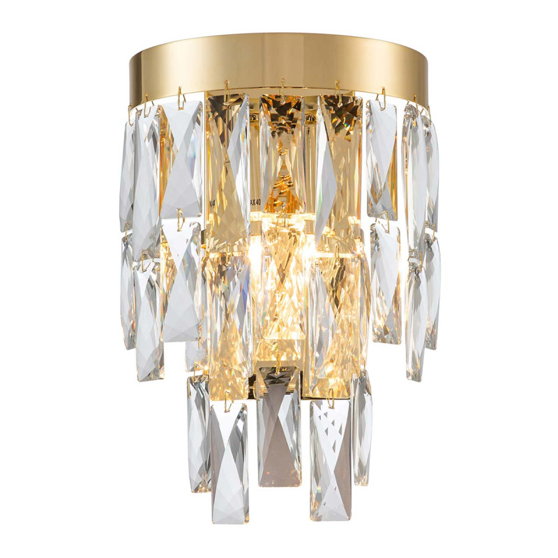Настенный светильник 220*130*300 мм, 2*E14 золото Indigo Anna V000383, 12029/2W Gold
