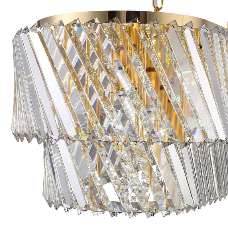 Подвесная люстра 99*34*170 см, 14*E14*40W, ST-Luce RITZ SL6138.303.14, латунный