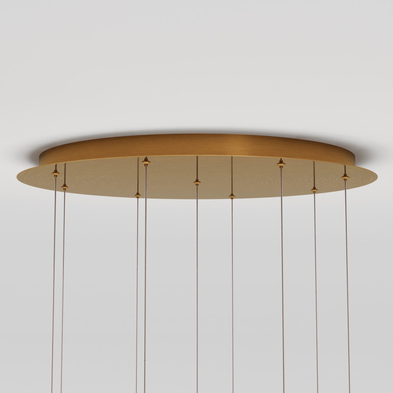 Каскадная люстра 60*60*316 см, LED, 3000К, Maytoni Sapphire MOD293PL-L56BS3K латунный