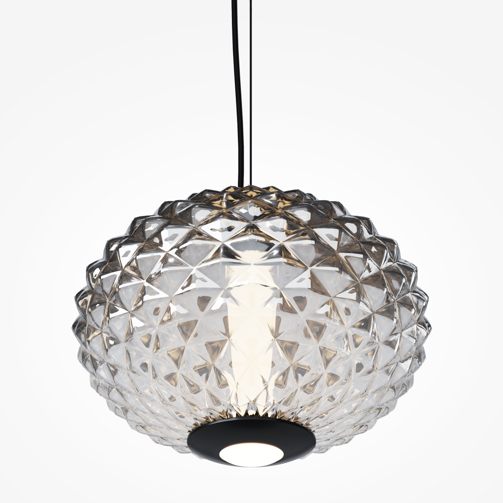 Подвесной светильник 24*30-321 см, *LED*10W, 3000K, Maytoni Bruma MOD397PL-L10B3K, Черный