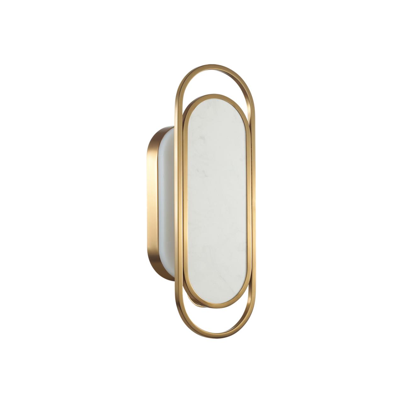 Бра 16*47 см, 1*LED*12W, 3000К, 947lm Odeon Light Milano 7066/12WL, бронзовый