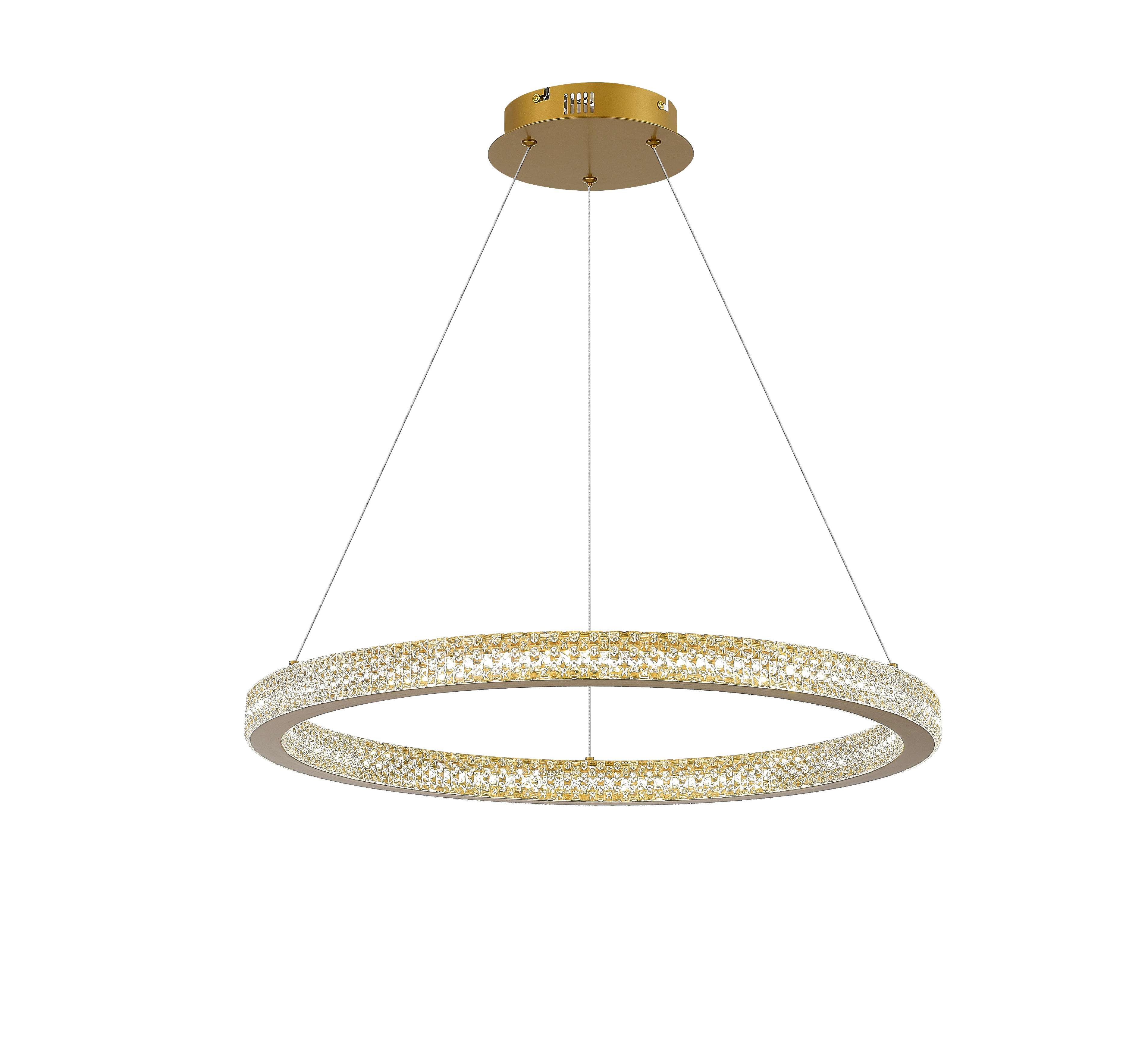 Люстра 600, LED, 30W 4000K NewRgy LED 2105-DW-6 PAINT GOLD, PAINT GOLD