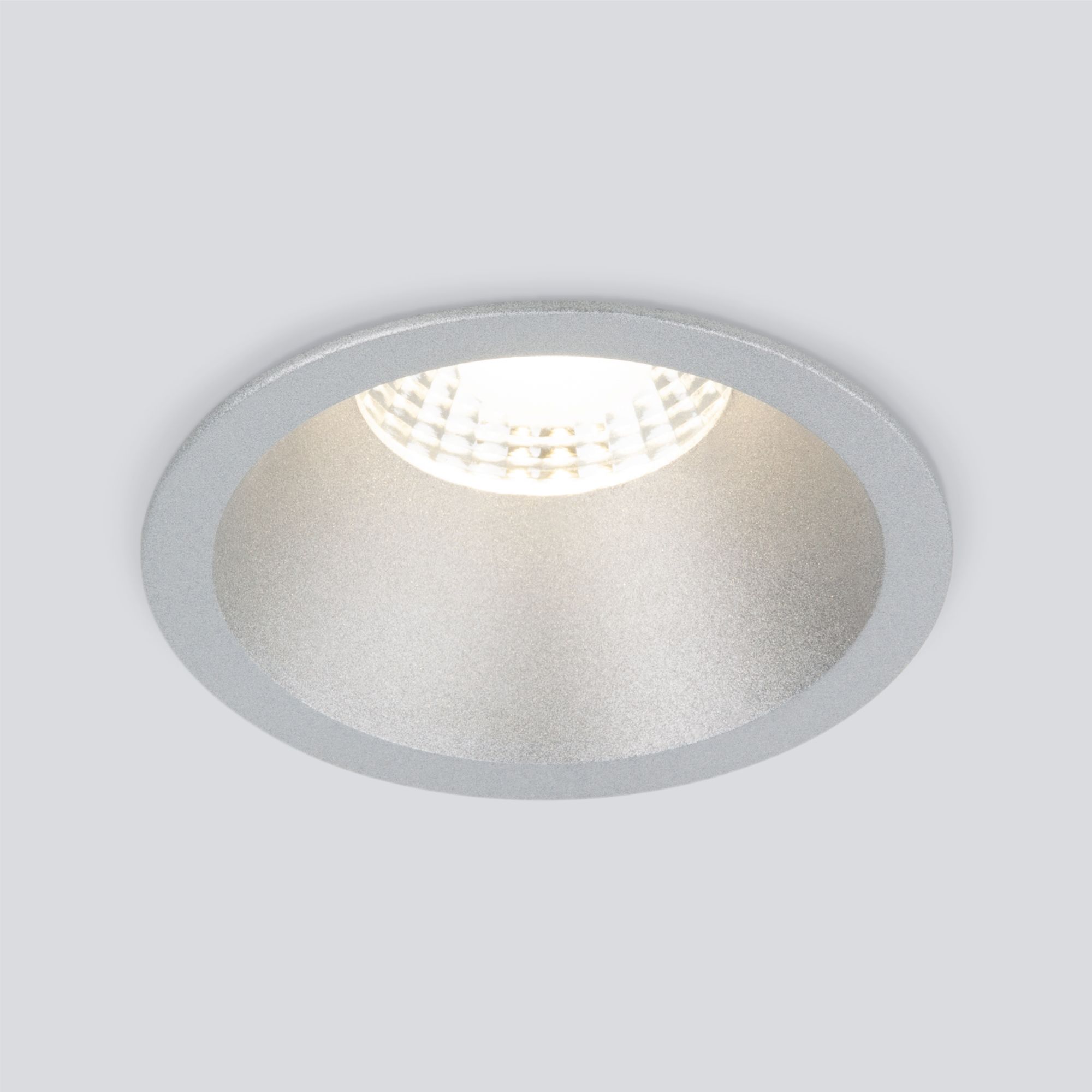 Встраиваемый точечный светодиодный светильник 15266/LED 7W 4200K серебро Elektrostandard
