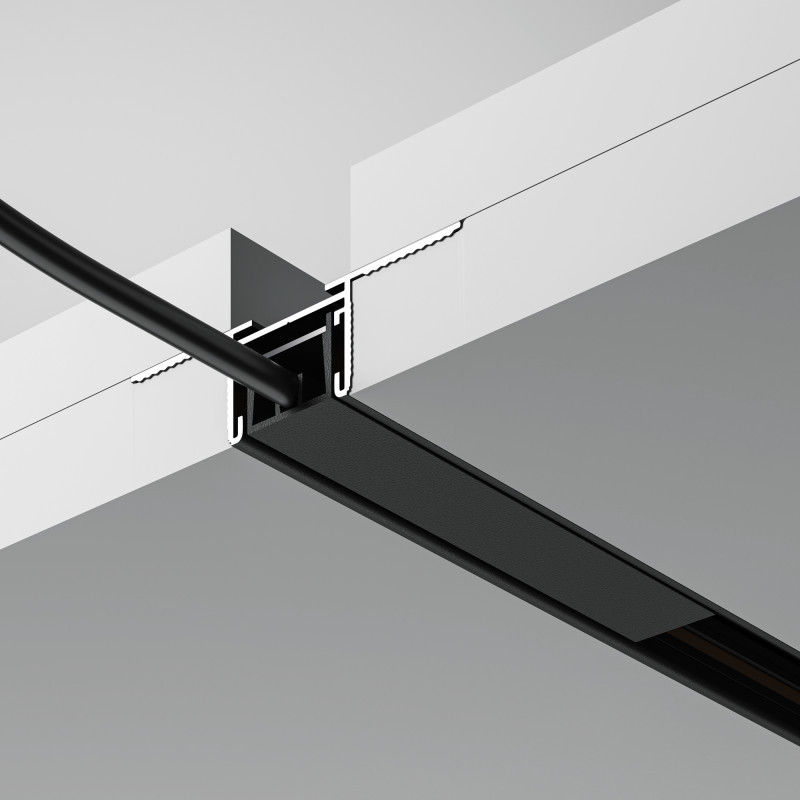 Шинопровод встраиваемый 200*5,5*1,45 см, Maytoni Technical Busbar trunkings Basity TRX172-122B черный
