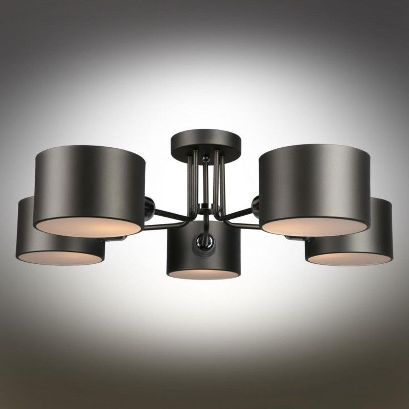 Люстра 70*32 см, 5*E27, 40W, Omnilux Omnilux 545 OML-54507-05, коричневый